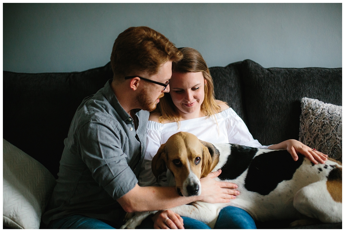 Milwaukee WI Lifestyle Engagement Photography_with a Dog