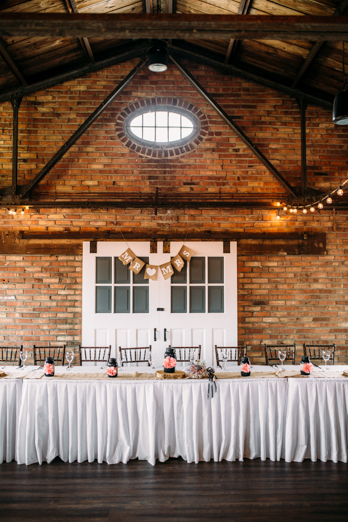Indoor farmhouse wedding_Wisconsin Wedding Photographer
