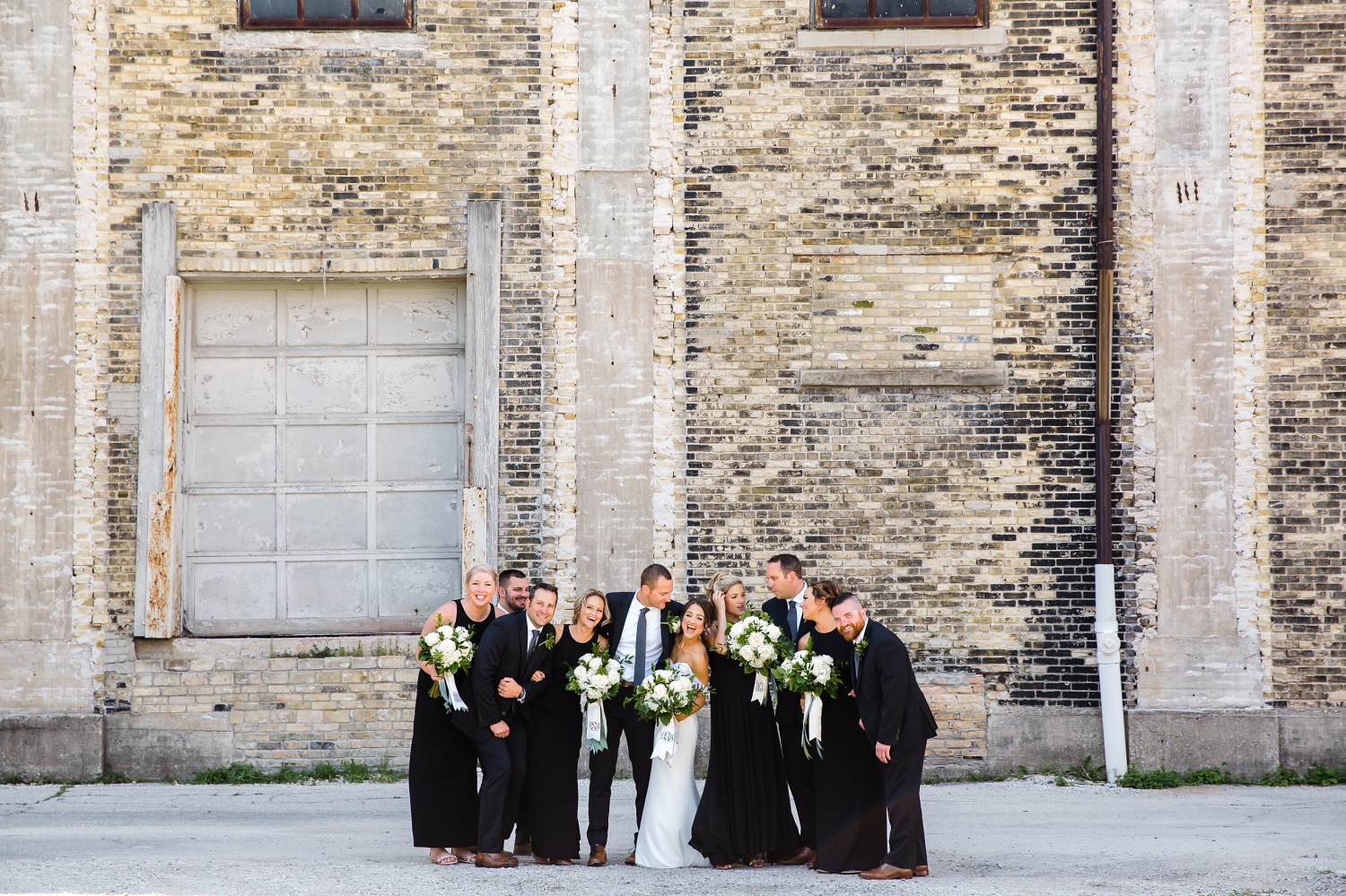 Walker's Point Wedding Pictures_Reed Street Yard Park_ Milwaukee Water Business Park_Photographer_Elegant Dresses