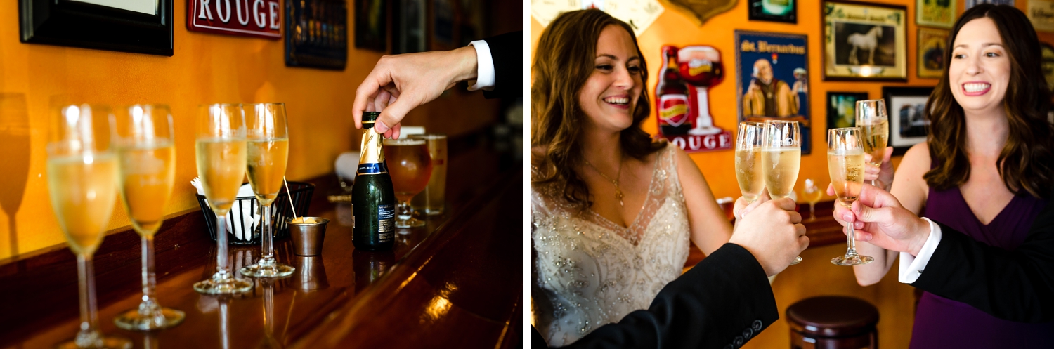 Bride and groom pictures at Brasserie V in Madison_Milwaukee Photographer
