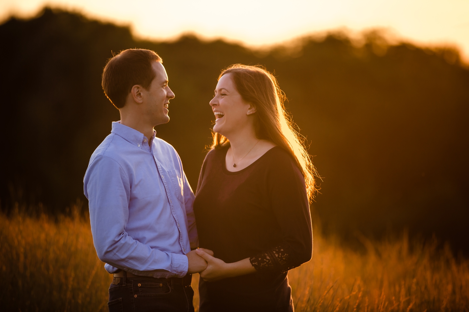 engagement session at pope farm madison WI